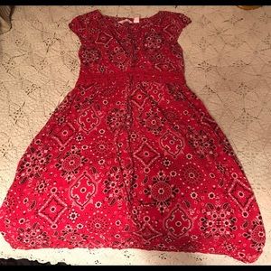 Juniors Derek Heart LG cotton handkerchief dress